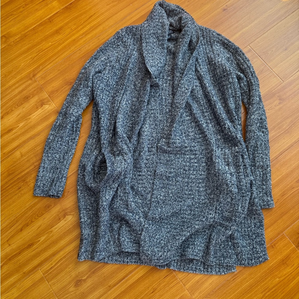 Cozy Gray Knit Cardigan